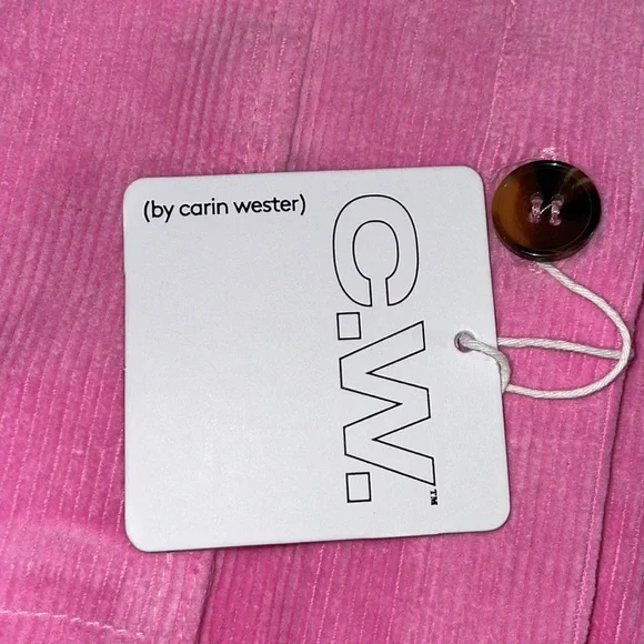 NWT.  Women’s Pink Corduroy Button down shirt.  Size 34. - Picture 7 of 9